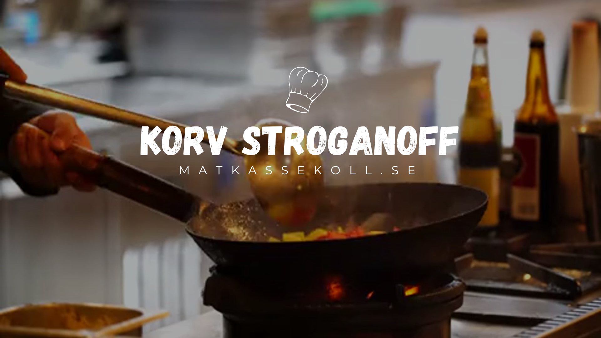 Korv stroganoff med ris